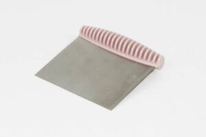 Desen Saplı Spatula Hamur Kesici, Çelik Hamur Kazıyıcı