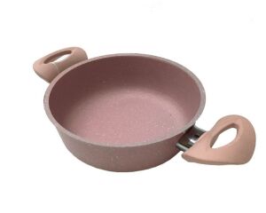 Döküm Alüminyum Granit Kaplama 16cm Çift Kulplu Yumurta Sahanı 5mm Kalınlık Yumurta Tavası