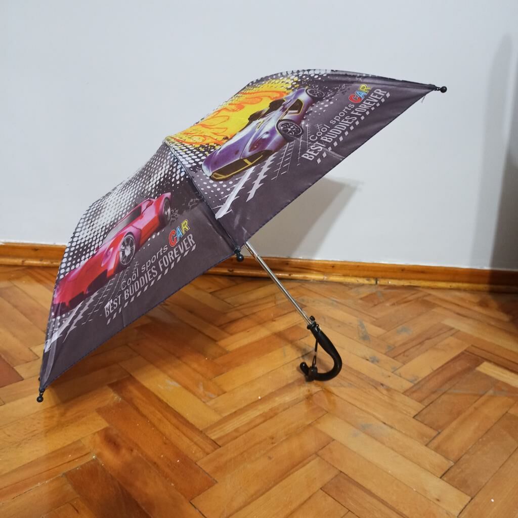 Renk ve Desen Garantisi Olmayan, Baston Saplı, Düdüklü Erkek Çocuk Şemsiyesi Açık Çap 90 cm