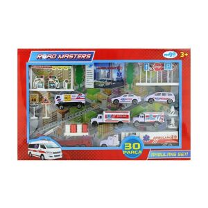 Mega Metal Ambulans Seti 30 Parça