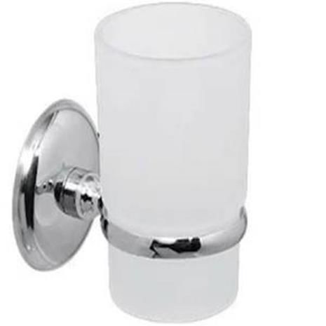 Paslanmaz Krom Diş Fırçalık Kırılmayan Akrilik Plastik Bardaklı Stand Duvara Monte Vida Dübel Dahil