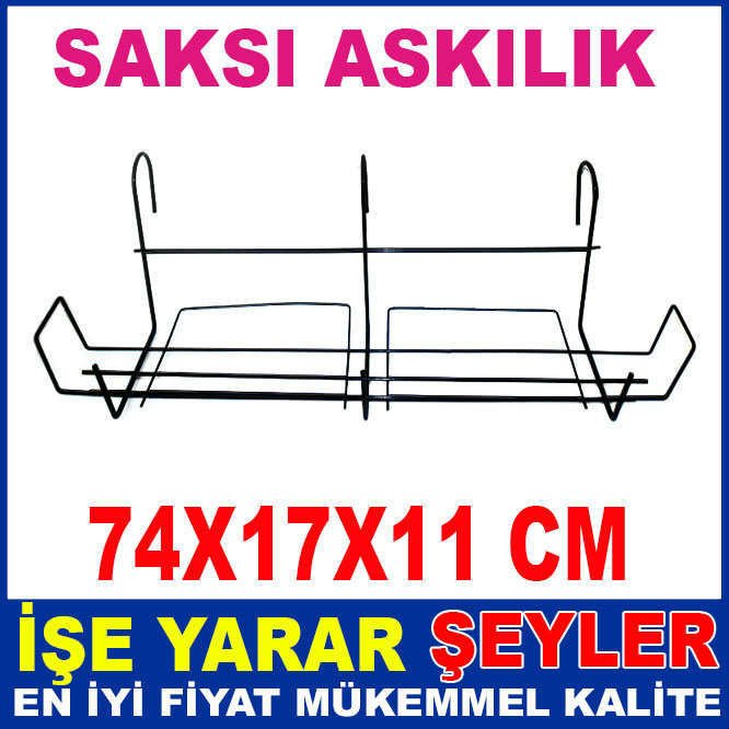 Balkon saksısı için sağlam askılık 74cm BÜYÜK BOY METAL TAŞIYICI BALKON SAKSI ASKILIĞI -2