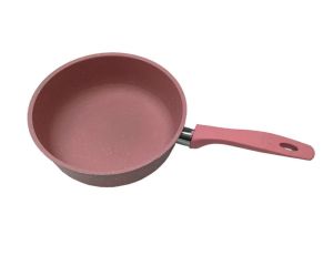 Döküm Alüminyum Granit Kaplama 16cm Tek Saplı Tava 5mm Kalınlık Küçük Boy Çok Amaçlı Granit Tava