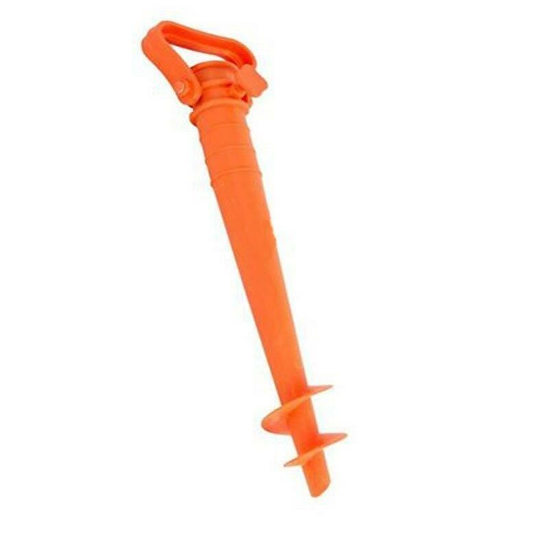 Kumsala Şemsiye Dikici Vidalı Sistem Toprağa ve Kuma Saplanan Şemsiye Tutucu Aparat Çok Amaçlı