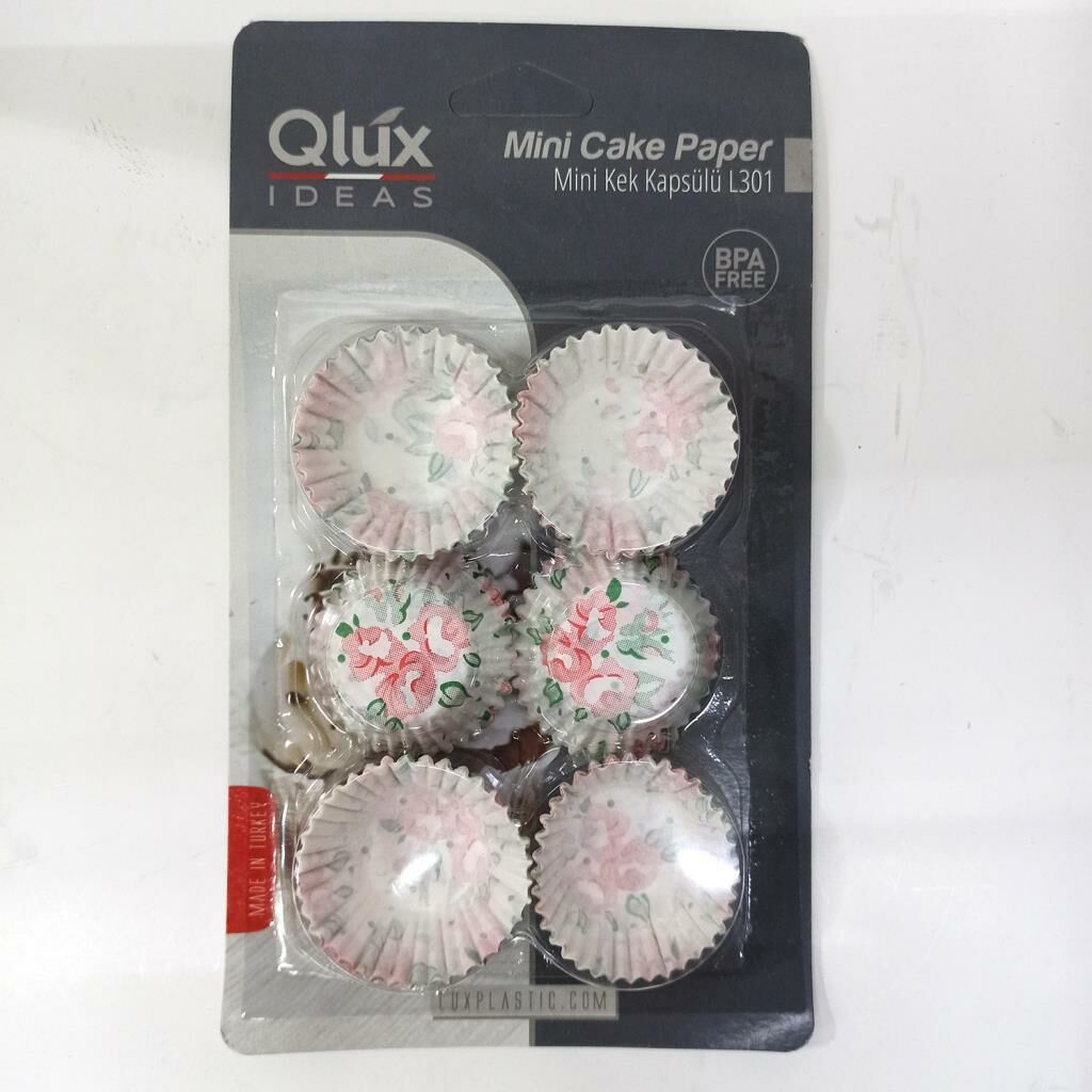 QLUX IDEAS EĞLENCELİ, SEVİMLİ, DESENLİ MİNİ KEK KAPSÜLÜ L301 5 CM ÇAP