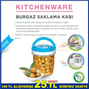 SALAMURA HAZNELİ ÖZEL SÜZGEÇLİ KADEMELİ S.KABI