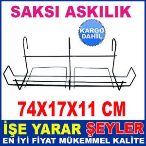 Balkon saksısı için sağlam askılık 74cm BÜYÜK BOY METAL TAŞIYICI BALKON SAKSI ASKILIĞI -2