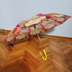 Renk ve Desen Garantisi Olmayan, Baston Saplı, Düdüklü Kız Çocuk Şemsiyesi Açık Çap 90 cm