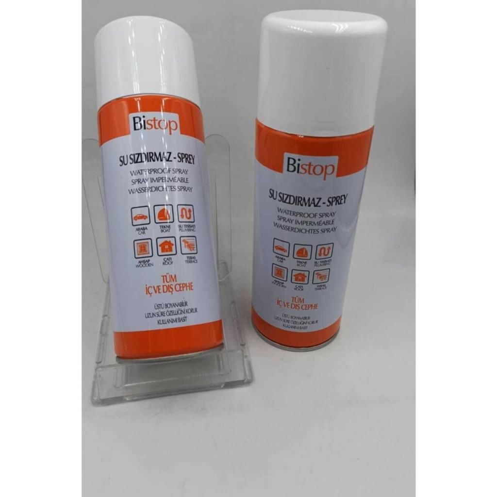 BiStop Su Sızdırmaz Sprey, Su Yalıtımı, Kalıcı Su Sızıntısını Önleyici 400 ml, Tüm İç ve Dış Cephe