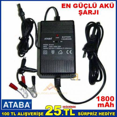 Ataba At-618 1800ma 6-12v Otomatik Akü Şarjı