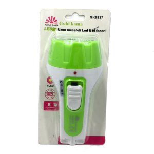 Uzun Mesafeli Ledli El Feneri Çift Kademeli Şarjlı Fener GK9937