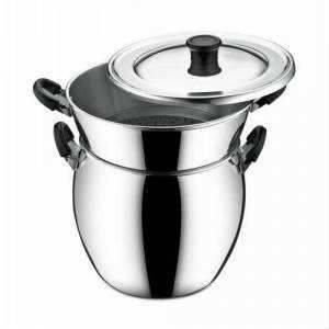 Alüminyum Kuskus Tenceresi 6 Litre Özel Üretim 3 Parça Paslanmaz