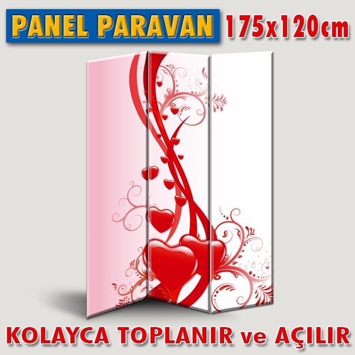 GÖRSELLİ KATLANIR PANEL BÖLME SİSTEMİ - SEVGİLİLER GÜNÜ