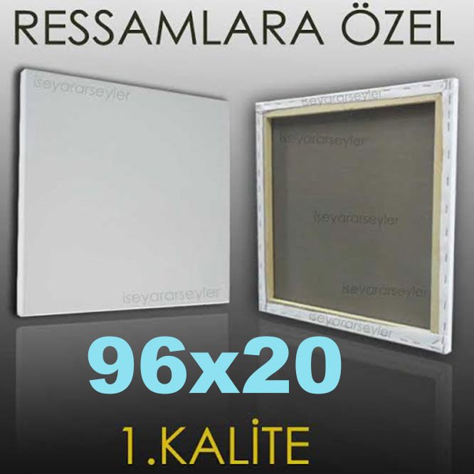 RESSAMLARA ÖZEL BOŞ RESİM TUVALİ HAZIRTUAL 96x20