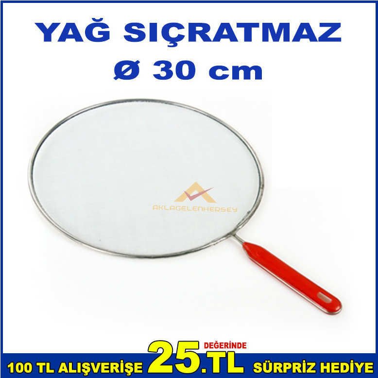 YAĞ SIÇRATMALARINI ÖNLEYEN METAL SAPLI YAĞ SIÇRATMAZ