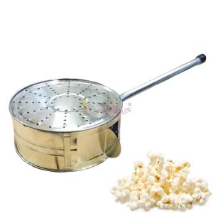 Nostaljik Ocak Üstü Yağsız Mısır Patlatma Tavası Mısır Patlatma Tenekesi