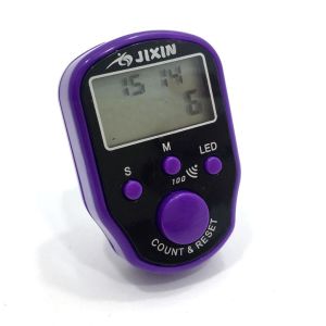 Büyük Ekranlı Saatli Led Işıklı Zikirmatik Dijital Yüzük Tespih