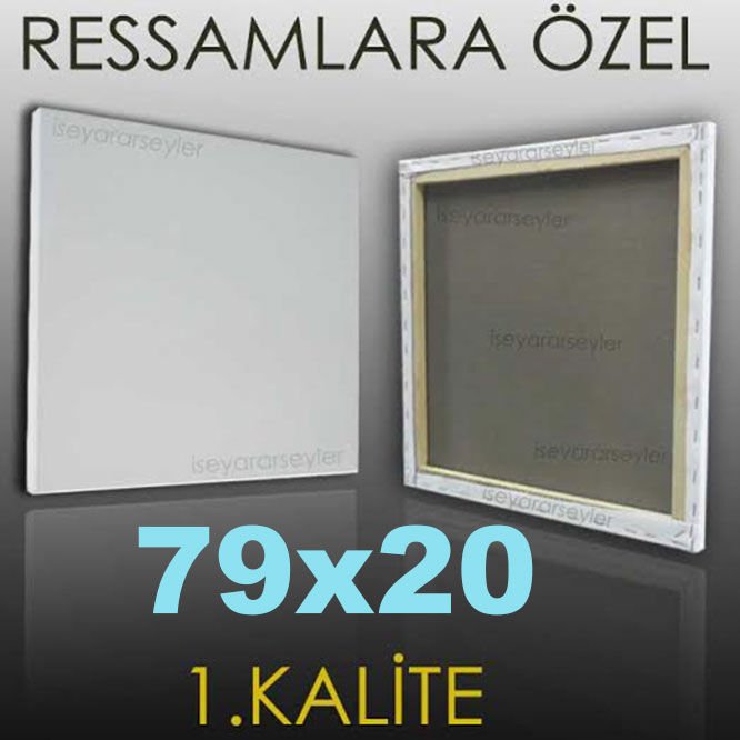 RESSAMLARA ÖZEL BOŞ RESİM TUVALİ HAZIRTUAL 79x20