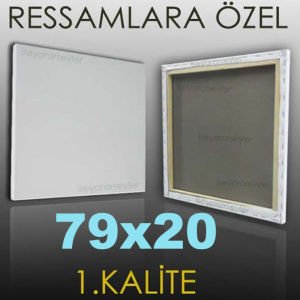 RESSAMLARA ÖZEL BOŞ RESİM TUVALİ HAZIRTUAL 79x20