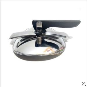 20cm Döküm Alüminyum Granit Tencere Full Granit Kaplama Cam Kapakli Ezme Alüminyum Derin Tencere