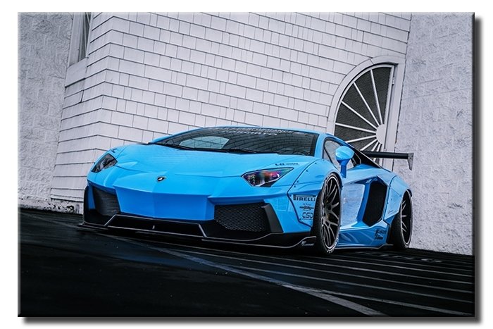 ROCKET BUNNY LAMBO 6 değişen ölçü ORİJİNAL KANVAS TABLO