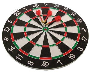 42cm Çift Yönlü Profesyonel Ahşap Dart Seti