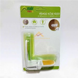 KÖŞELİ DOLAP VE BÜFELER İÇİN MONTAJI VE KULLANIMI KOLAY VİDASIZ KÖŞE KİLİDİ