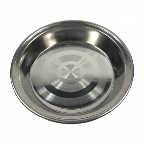 18x3 cm no3 Paslanmaz Çelik Yemek Tabağı Ömür Boyu Garantilidir