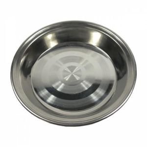 18x3 cm no3 Paslanmaz Çelik Yemek Tabağı Ömür Boyu Garantilidir