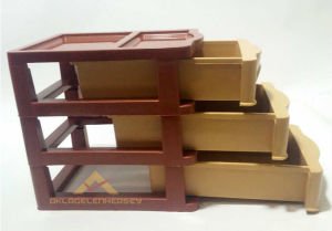 ÇOK AMAÇLI 3 ÇEKMECELİ MİNİ KOMİDİN 14x20x20cm