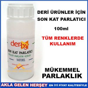 DERBY DERİ ÜRÜNLER İÇİN SON KAT BOYA PARLATICI