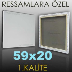 RESSAMLARA ÖZEL BOŞ RESİM TUVALİ HAZIRTUAL 59x20