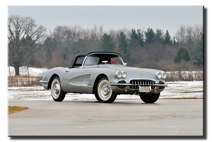 RETRO CHEVROLET 6 değişen ölçü ORİJİNAL KANVAS TABLO