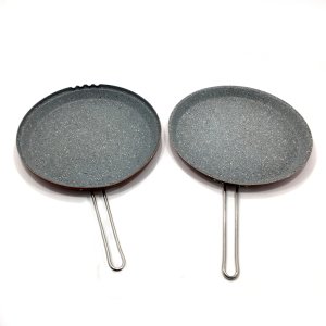 Taç Granit İkiz Tava Ø32cm Balık Tavası 2li Krep Tavası
