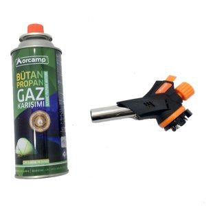 Orcamp Turbo Torch Kartuş Pürmüz Çakmak Seti Isı Alev Tabancası