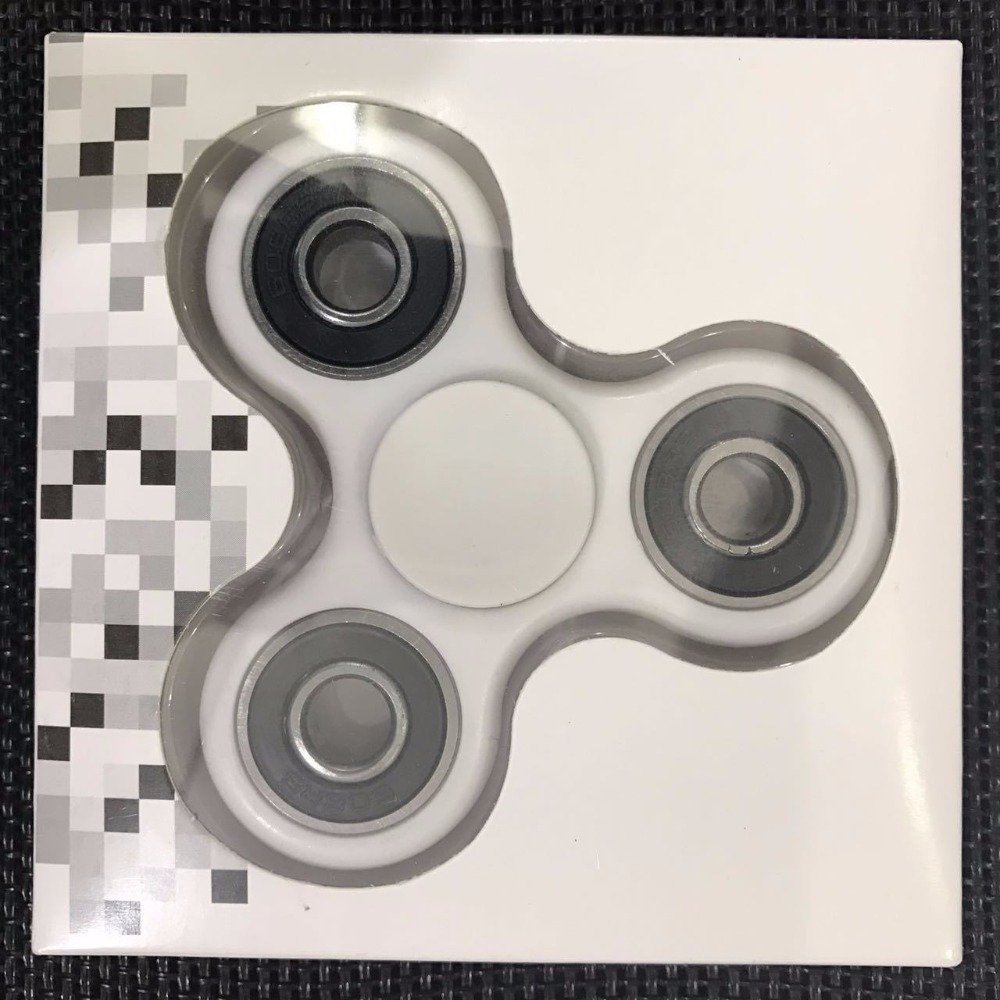 6 Farklı Renkli Orjinal Stres Çarkı Hand Spinner Eğlenceli Metal Rulmanlı Denge Çarkı Sitres Çarkı beyaz