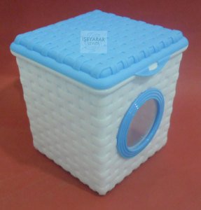 Çok Amaçlı Deterjan Aksesuar Kutusu Hasır Desen