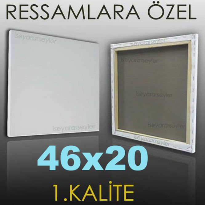 RESSAMLARA ÖZEL BOŞ RESİM TUVALİ HAZIRTUAL 46x20
