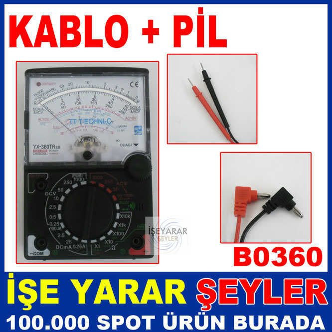 YX-360 TRNA-B AVOMETRE VOLTAJ AKIM ÖLÇÜ ALETİ