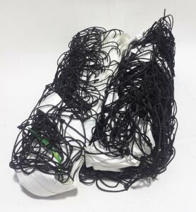 Beyaz Renk 950x100cm Boyutlarında Sağlam Çantalı Voleybol Filesi Sağlamdır Yırtılmaz ve Kopmaz