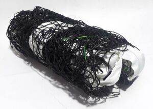 Beyaz Renk 950x100cm Boyutlarında Sağlam Çantalı Voleybol Filesi Sağlamdır Yırtılmaz ve Kopmaz