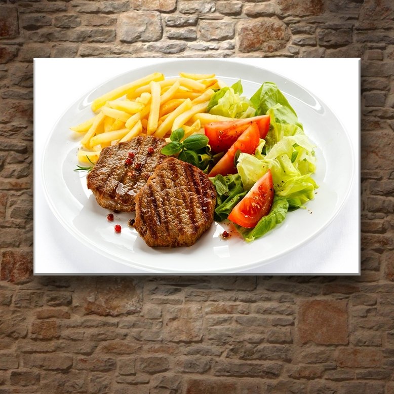 BİFTEK TABAĞI 7 değişen ölçü ORİJİNAL KANVAS TABLO