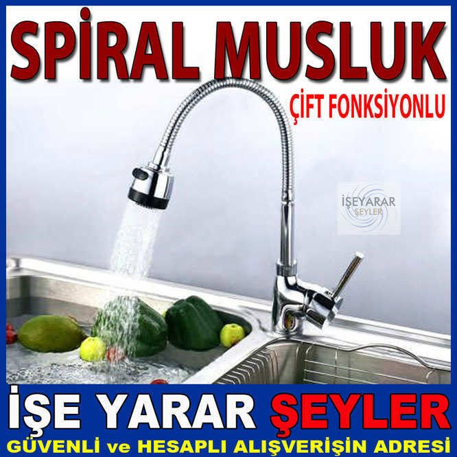 SPİRAL MUTFAK BATARYASI ARMATÜR 2 FONKSİYONLU