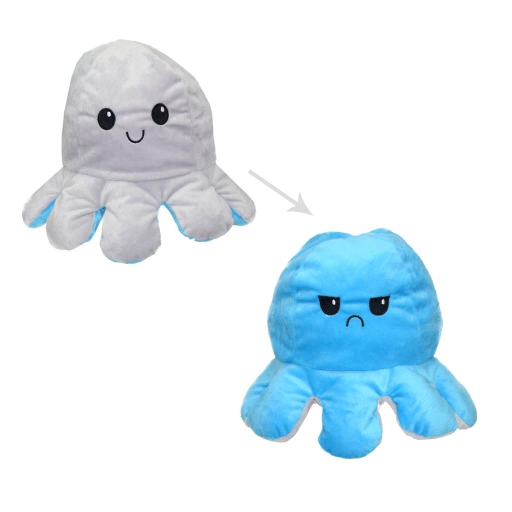 2080GR Selay, Gri mavi  Duygulu Ahtapot 20 cm