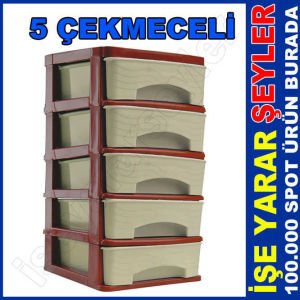 5 ÇEKMECE MİNİ KOMİDİN KÜÇÜK DOLAP 21x17 h:30cm