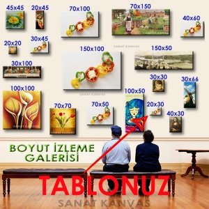 BİBERLİ ÇEŞİTLEME 7 değişen ölçü ORİJİNAL KANVAS TABLO