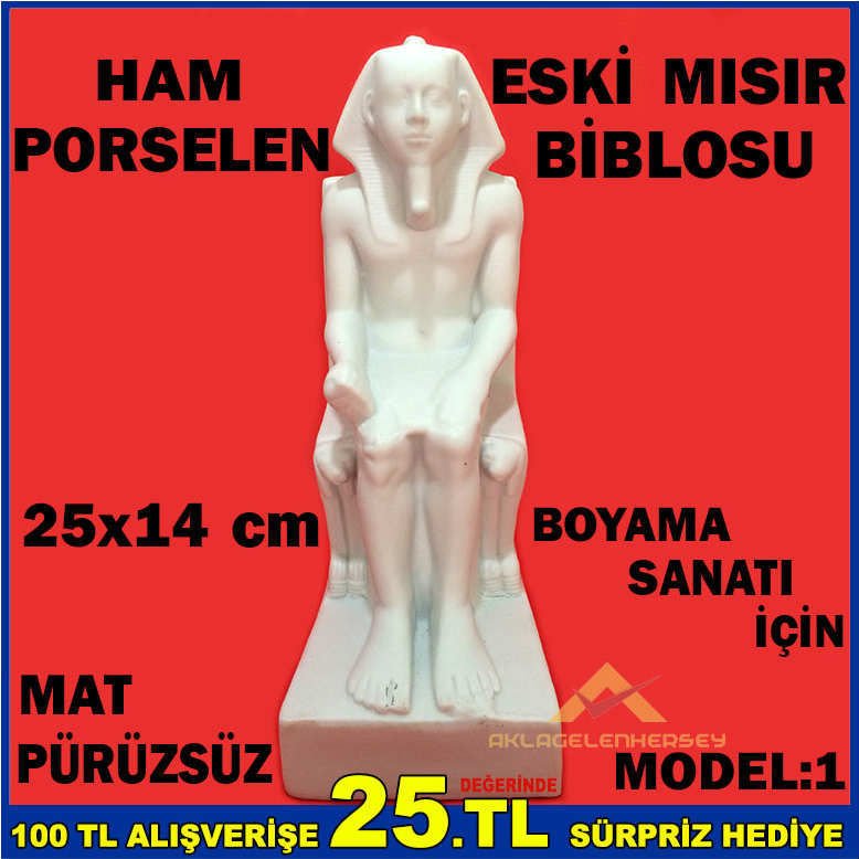 BOYAMA SANATI İÇİN PORSELEN ESKİ MISIR BİBLO-NO1