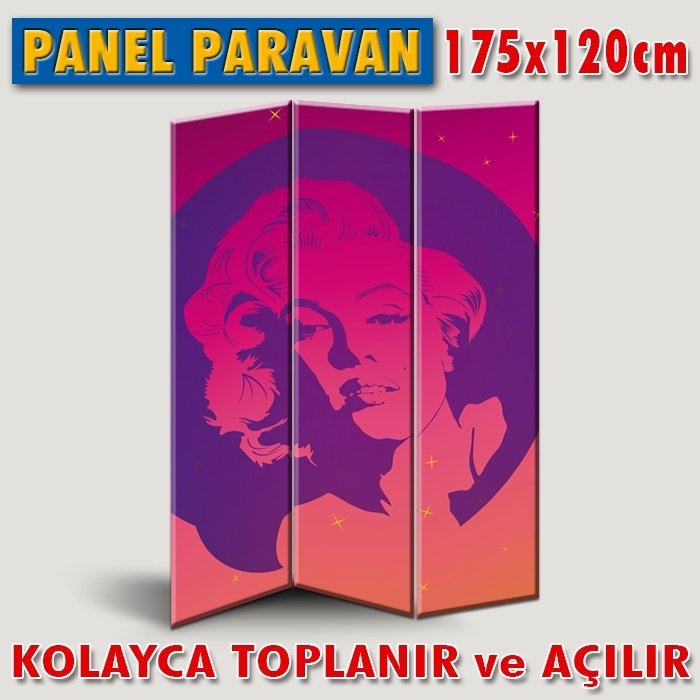 GÖRSELLİ KATLANIR PANEL BÖLME SİSTEMİ - MARILYN MONROE