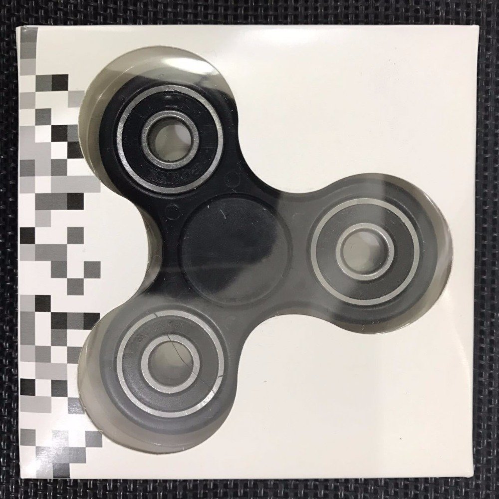 6 Farklı Renkli Orjinal Stres Çarkı Hand Spinner Eğlenceli Metal Rulmanlı Denge Çarkı Sitres Çarkı siyah