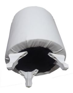 Kahverengi-Gri-Krem-Beyaz Renkte Süet 3 Ayaklı 33x33x42cm Tabure